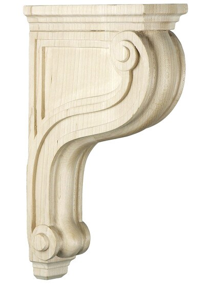 Maple Corbel 12 3/8 inch H x 2 7/8 inch W x 7 3/8 inch Depth.